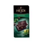 BARRA HEIDI DARK MINT LEMON 80GR