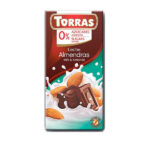 BARRA TORRAS LECHE CON ALMENDRAS S/A 75GR
